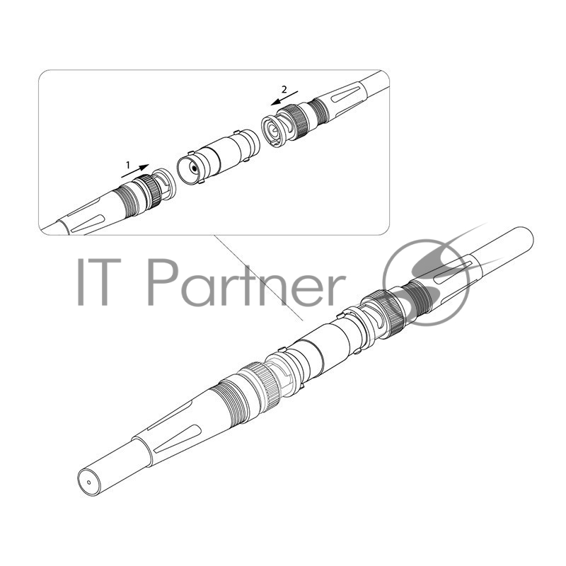 Переходник высокочастотный (гнездо BNC - гнездо BNC), (1шт.) REXANT