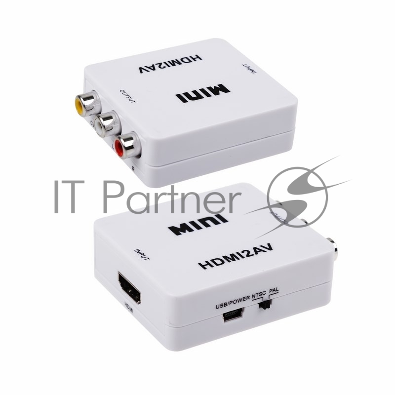 Конвертер HDMI на 3 RCA, пластик, белый REXANT