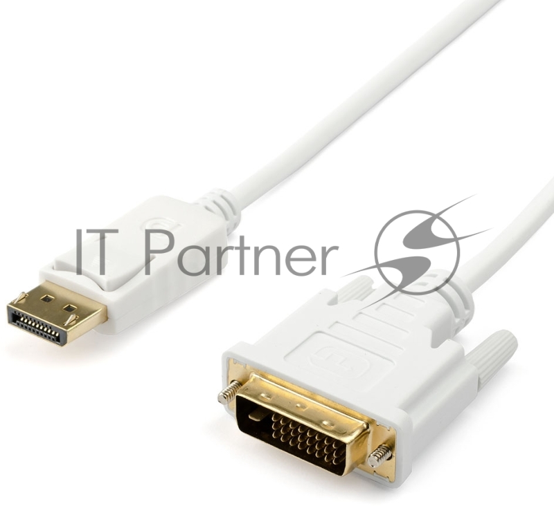 Кабель DVI <=> DisplayPort 1.8 m (DVI-D, белый, 1080P)
