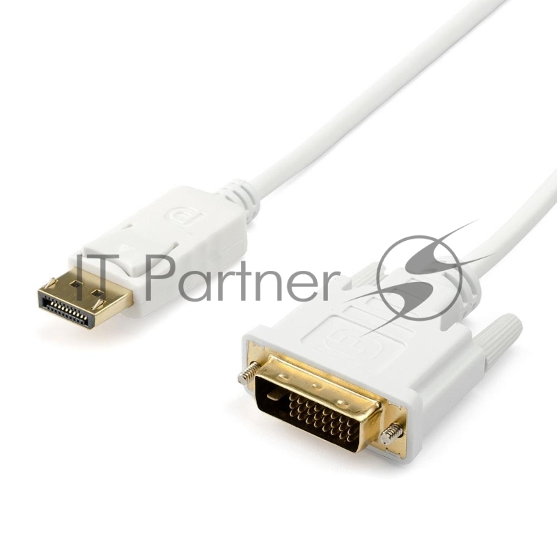 Кабель DVI <=> DisplayPort 1.8 m (DVI-D, белый, 1080P)