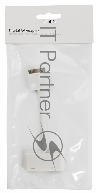 Адаптер AV для iPhone 4 на HDMI и 30 pin для передачи фото и видео