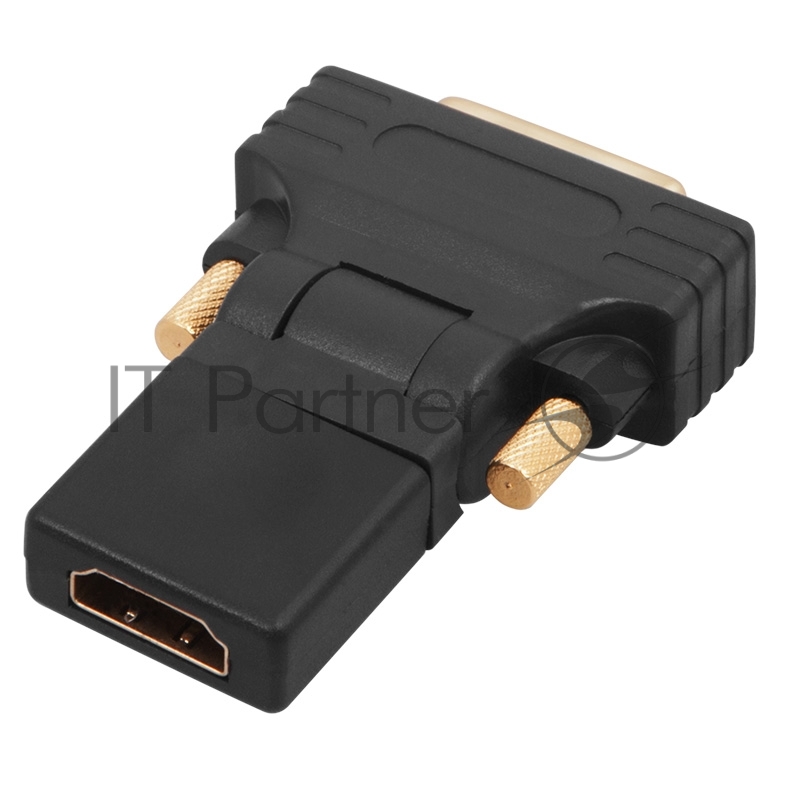 Переходник штекер DVI-D - гнездо HDMI, поворотный REXANT