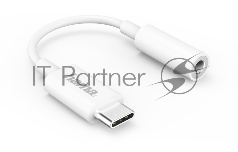 Адаптер Hama H-183307 00183307 USB Type-C Jack 3.5мм (m) белый