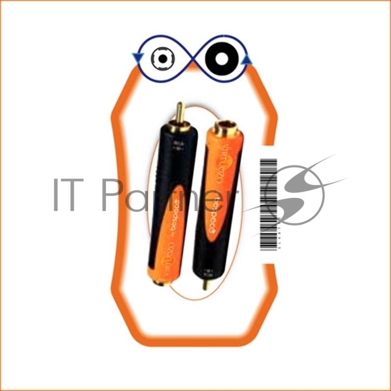 Адаптер, RCA папа моно = 6.3 мм джек мама моно VIRTUOZO 09215