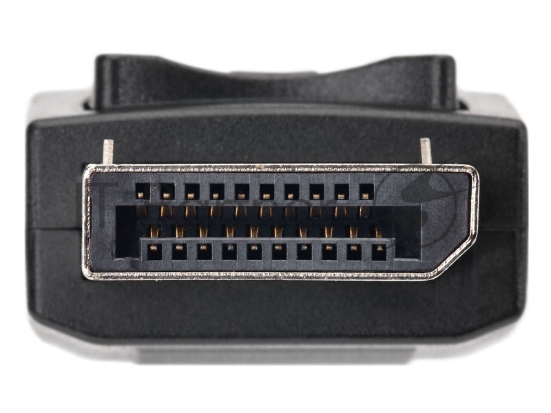 Адаптер-переходник Telecom/VCOM DisplayPort (Male) - HDMI (Female) 4K@60Hz, 0.2 метра, чёрный (TA555)