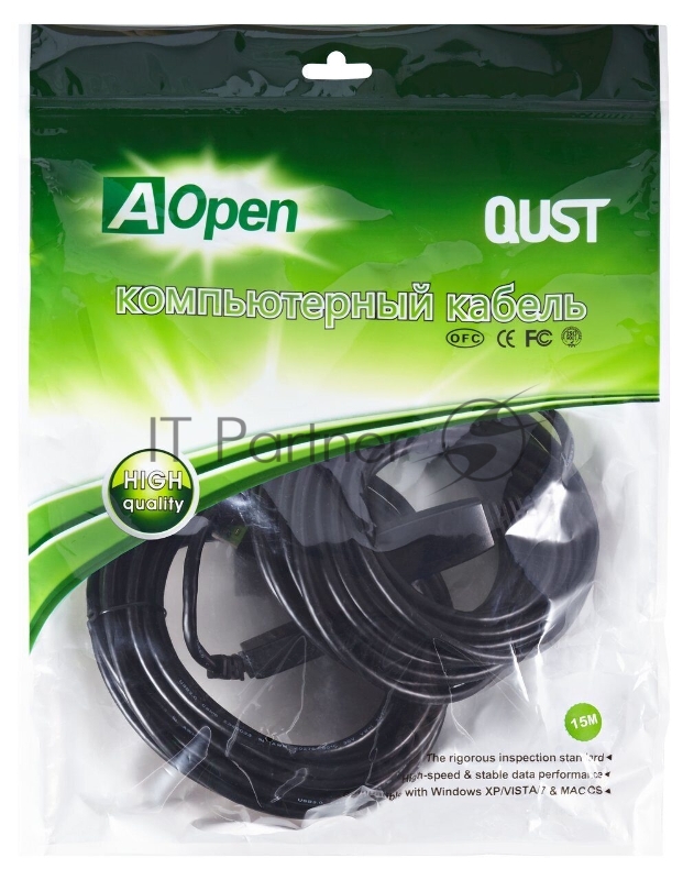 Кабель-адаптер USB3.0-repeater, удлинительный активный <Am-->Af> 15м QUST/qust<ACU827A-15M>