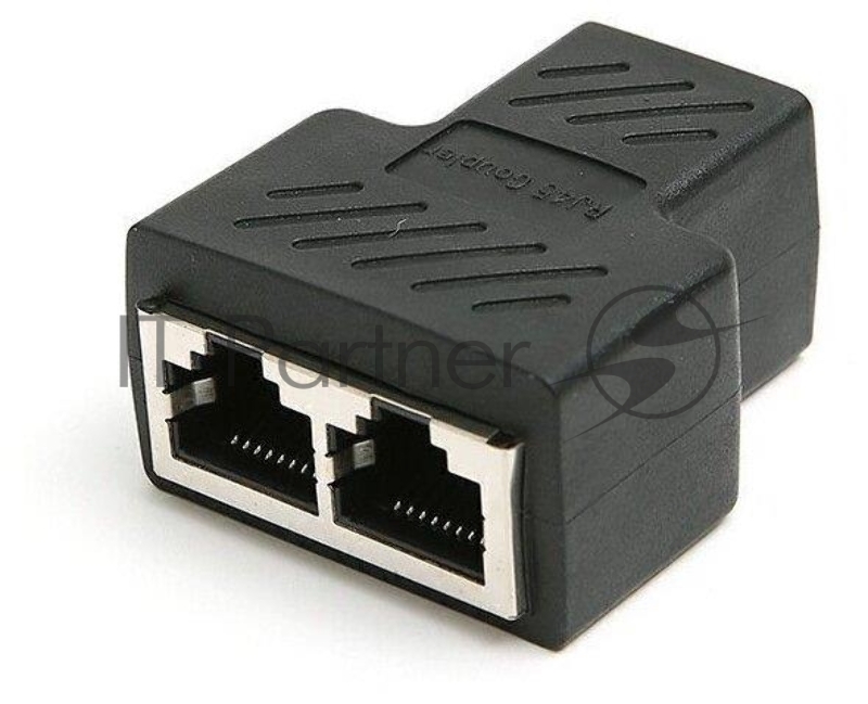 Переходник-разветвитель VCOM RJ-45 8P8C (F)<-->2 x 8P8C (F) ,FTP, ABS пластик, кат. 5eVCOM <CT252S>