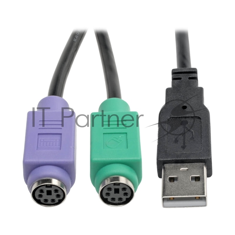 Переходник Tripp Lite USB to PS/2 Adapter - Keyboard and Mouse (A M to 2x Mini-Din6 F)