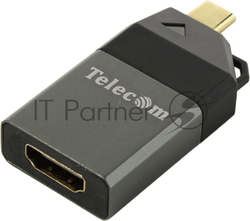 Переходник USB 3.1 Type-C(m) -->HDMI(f) 4K*30Hz, Aluminum Shell, Telecom <TA314C>