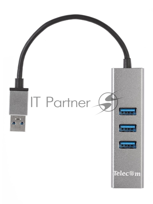 Переходник USB 3.0 -->RJ-45 1000Mbps +3 USB3.0, Aluminum Shell, 0.2м Telecom <TA311U>