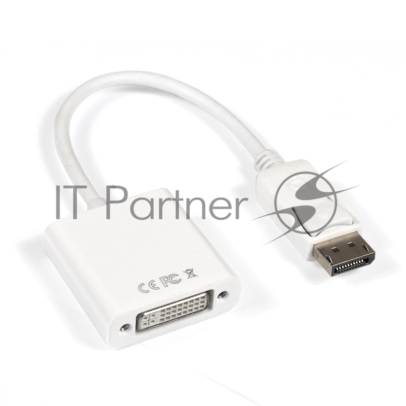 Кабель-переходник DisplayPort-DVI ExeGate EX284909RUS EX-DPM-DVIF-0.15 (20M/19F, 0,15м)