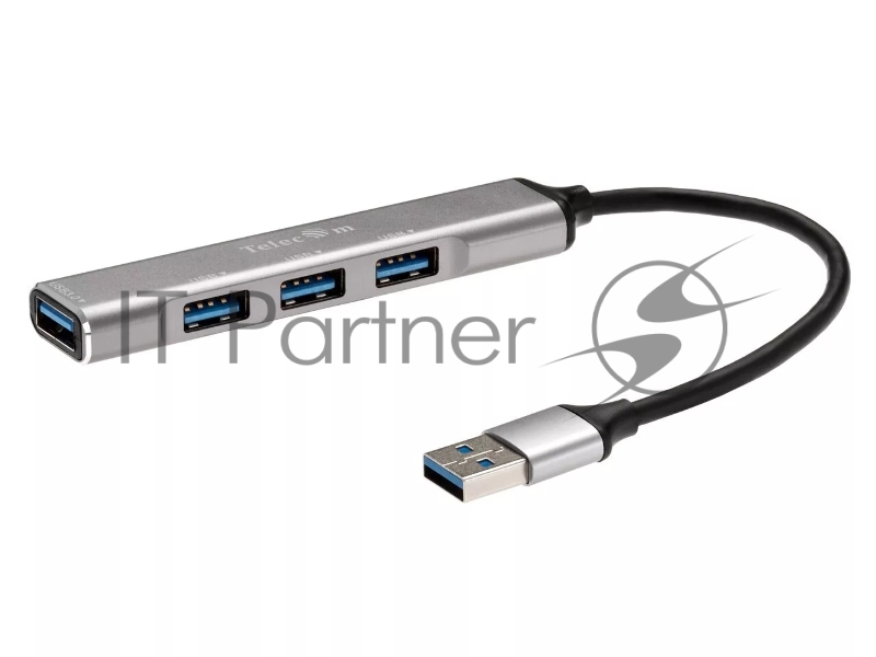Переходник USB 3.0 -->USB3.0+3 USB2.0, Aluminum Shell, 0.2м Telecom <TA308U>