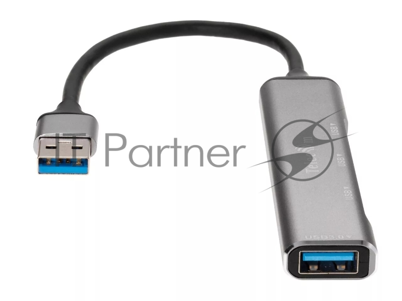 Переходник USB 3.0 -->USB3.0+3 USB2.0, Aluminum Shell, 0.2м Telecom <TA308U>