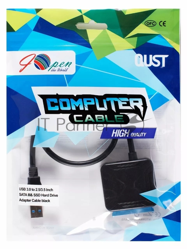 Кабель-адаптер Aopen USB3.0 ---SATA III 2.5/3,5+SSD, IOpen <ACU816>