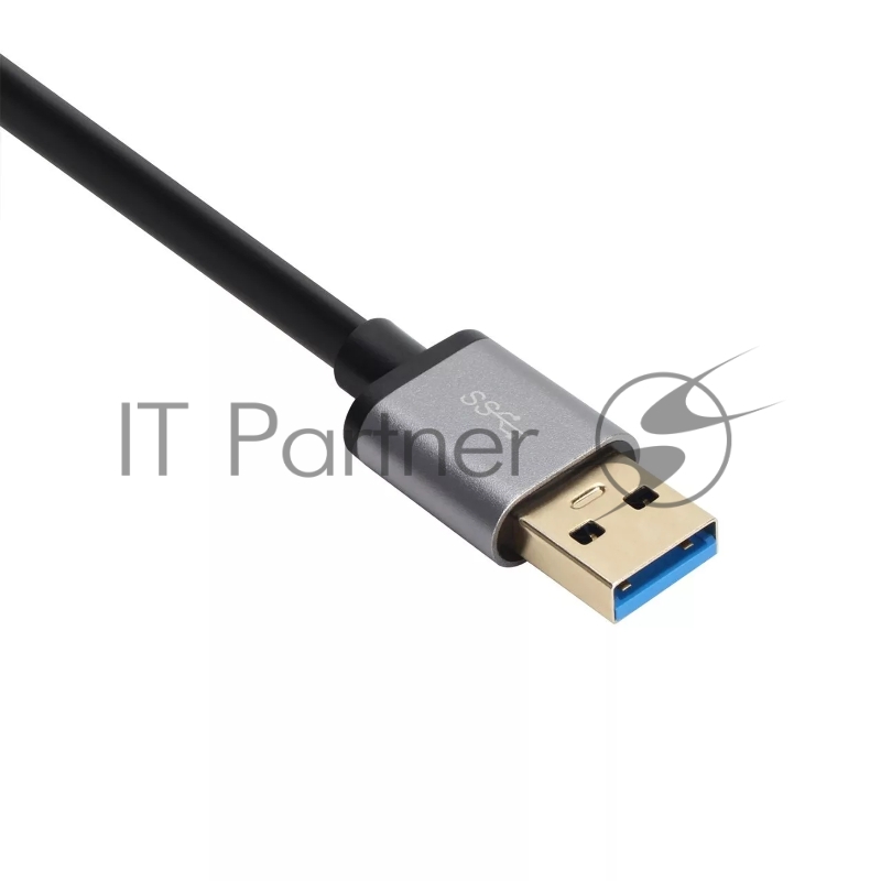 Адаптер концентратор USB 3.1 Type-A --> 4 USB3.0 Alum Shell HUB + PD , VCOM <CU4383A>