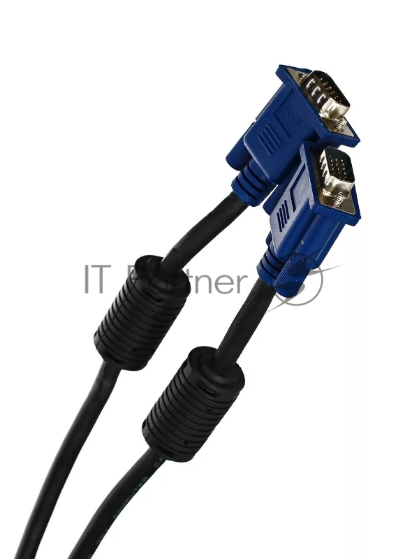 Кабель VCOM VVG6448-15M(C) Кабель монитор-SVGA card (15M-15M) 15м 2 фильтра