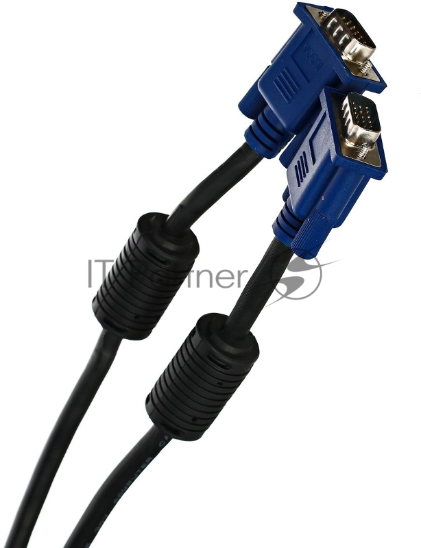 Кабель монитор-SVGA card (15M-15M) 10м 2 фильтра VCOM <VVG6448-10M>