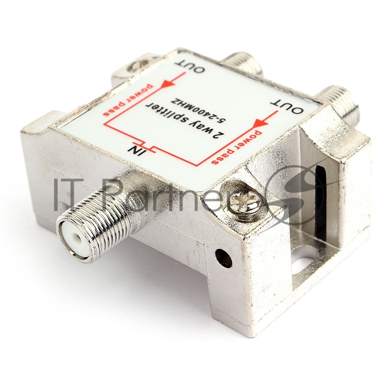 ТВ проф. сплиттер на 2 телевизора, Cablexpert AS-TV-PP-02, Power Pass 5-2400MHZ