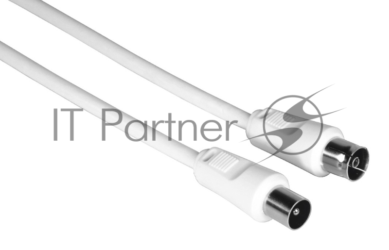 Кабель антенный Hama H-205029 Coax (m)/Coax (f) 3м. белый (00205029)