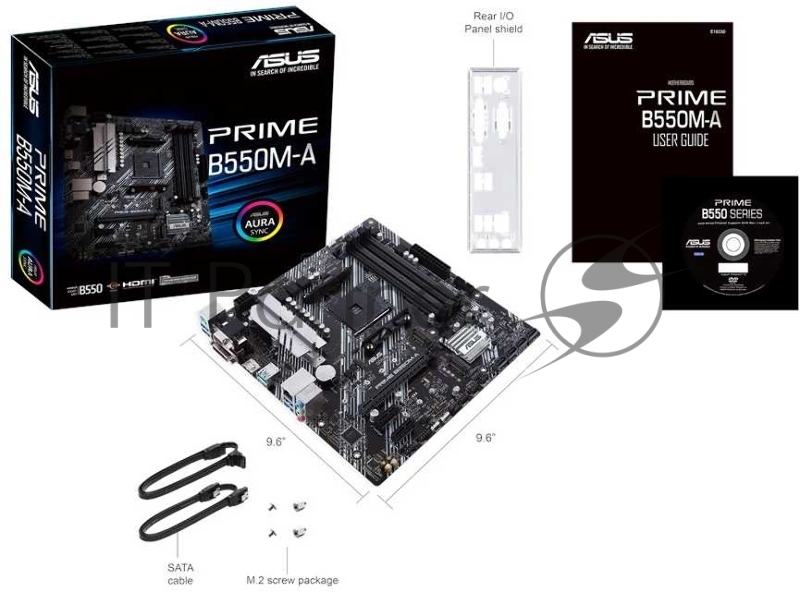 Материнская плата ASUS PRIME B550M-A /AM4,B550,DUAL M.2,HDMI,AURA,MB