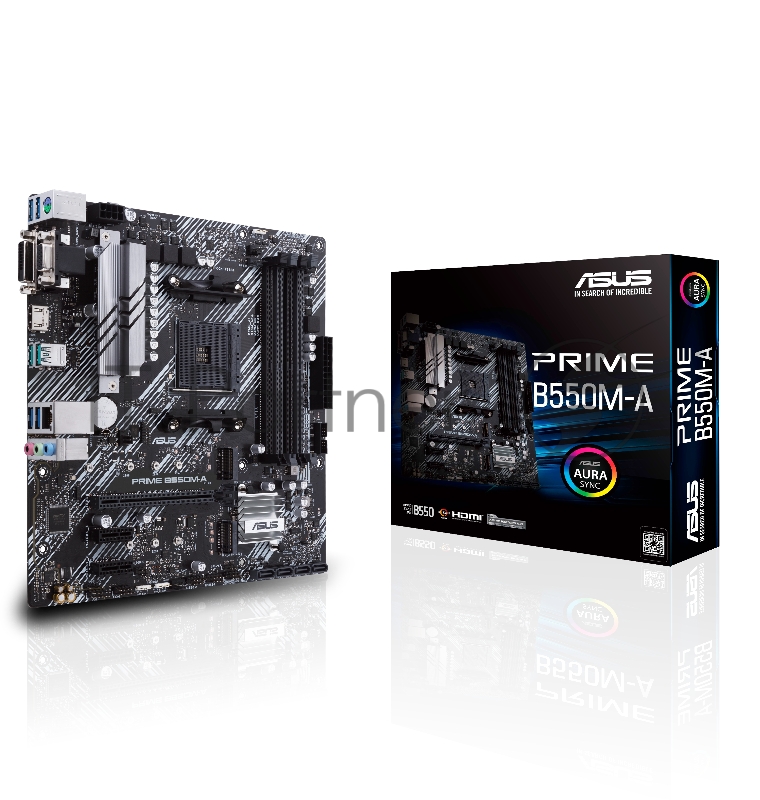 Материнская плата ASUS PRIME B550M-A /AM4,B550,DUAL M.2,HDMI,AURA,MB
