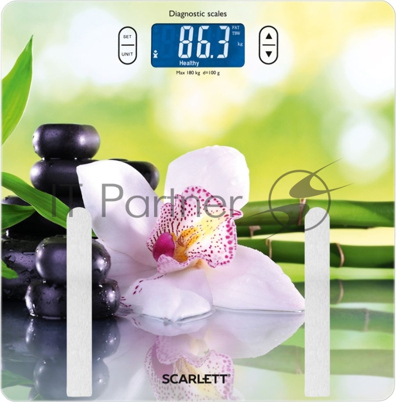 Весы напольные электронные Scarlett SC-BS33ED10 макс.180кг рисунок