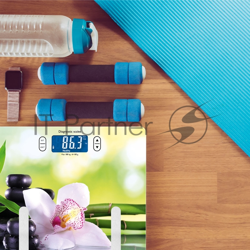 Весы напольные электронные Scarlett SC-BS33ED10 макс.180кг рисунок