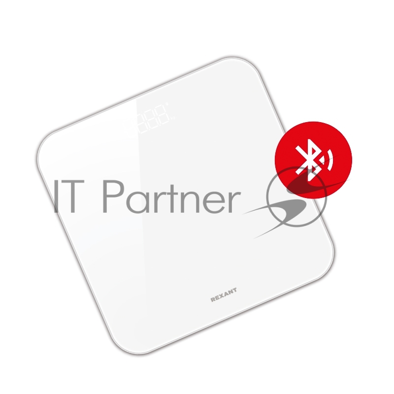 Весы напольные электронные, белые/стекло/до 180 кг REXANT