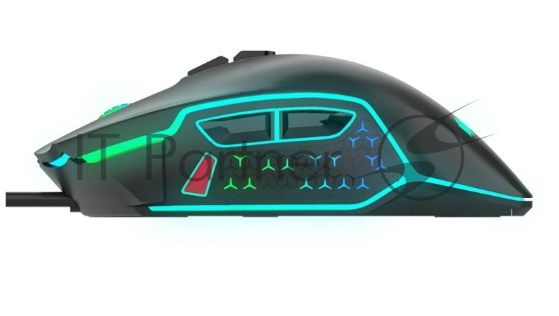 Мышь игровая HIPER DRAKKAR (GMUS-3000) Black USB {4000 dpi, 8 кнопок, USB кабель 1.6м, черный}