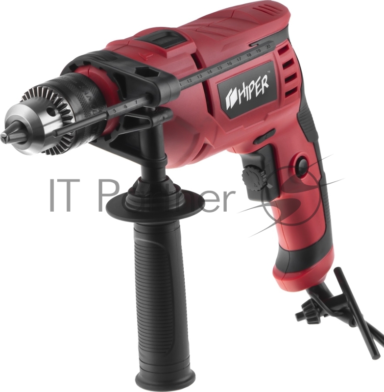 Дрель ударная HIPER 680Вт 0 -3000об/мин, 13мм, коробка