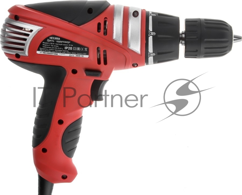 Шуруповерт сет. HIPER 300Вт, 26Нм, 0 - 2800об/мин, БЗП 10мм, коробка