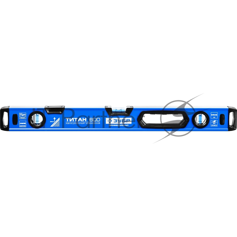Уровень ЗУБР Профессионал ТИТАН с перископом, усилен, с ручками, 2 фрезерован поверхн, 3 противоудар ампулы, 60см