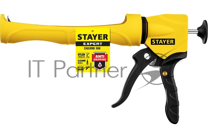 Полукорпусной пистолет STAYER для герметика Expert, антикапельная система, 310 мл, серия Professional