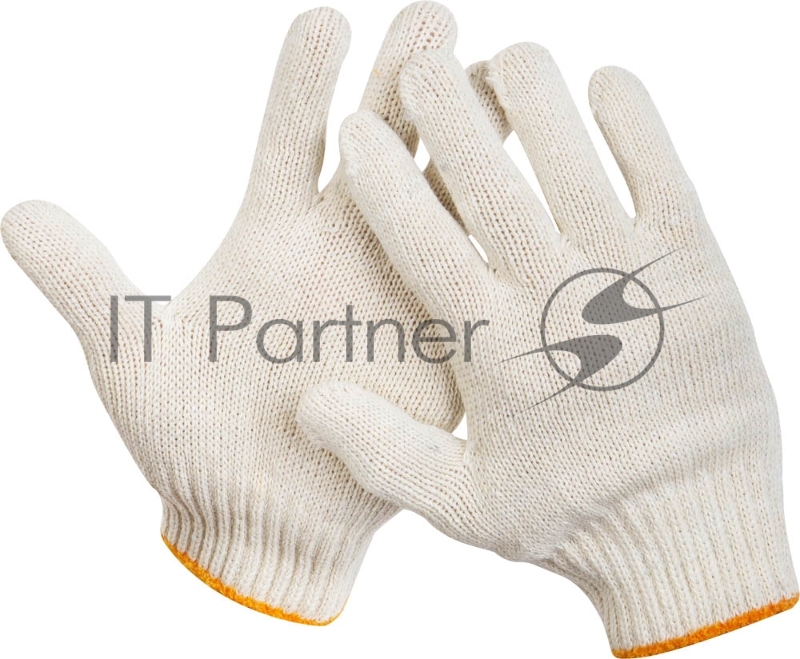 Перчатки рабочие для тяжелых работ без покрытия, х/б 7 класс STAYER STANDARD, размер L-XL