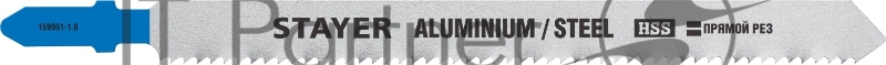 Полотна для эл/лобзика STAYER T318B, HSS, по металлу (2-6мм), Т-хвостовик, шаг 1,8мм, 110мм, 2шт, STAYER Professional