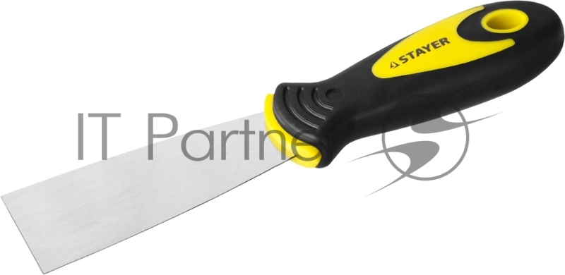 Шпатель STAYER MASTER нержавеющее профилированное полотно, 2к ручка, 40мм