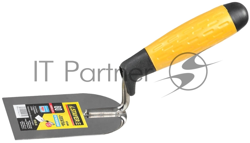 Кельма STAYER PROFI нержавеющее полотно, 2-х компонентная рукоятка, 80x110мм