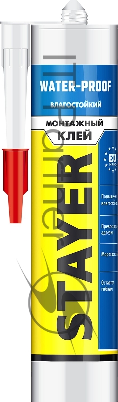 Клей монтажный STAYER Professional, влагостойкий, 280мл