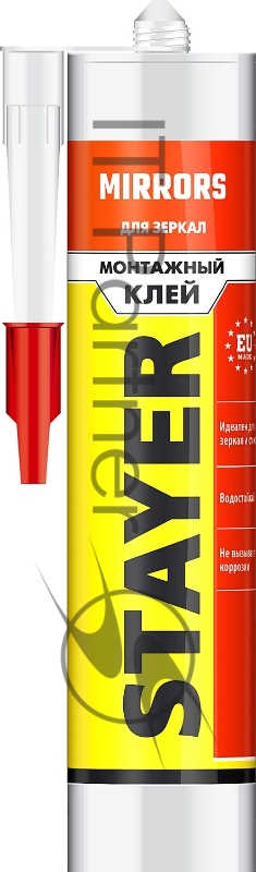 Клей монтажный STAYER Professional, для зеркал, 280мл