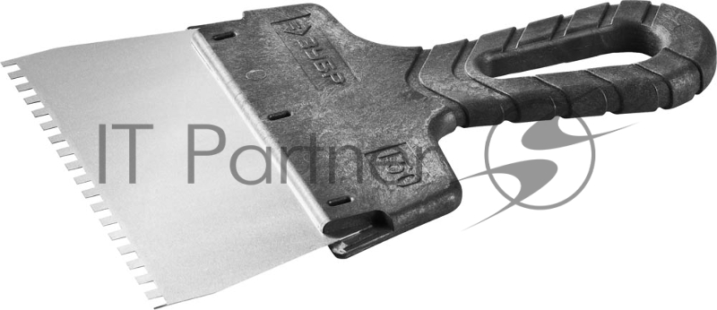 Шпатель ЗУБР Мастер ФАСАДНЫЙ, нержавеющее полотно, 150мм, зуб 4х4мм