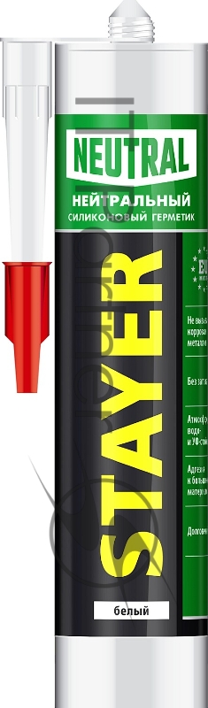 Герметик силиконовый STAYER белый, нейтральный, 260мл