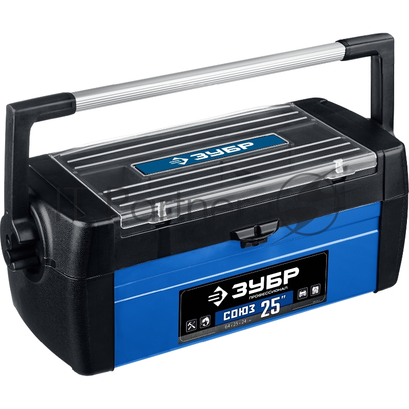 Ящик для инструмента СОЮЗ-25 металлический, ЗУБР Профессионал