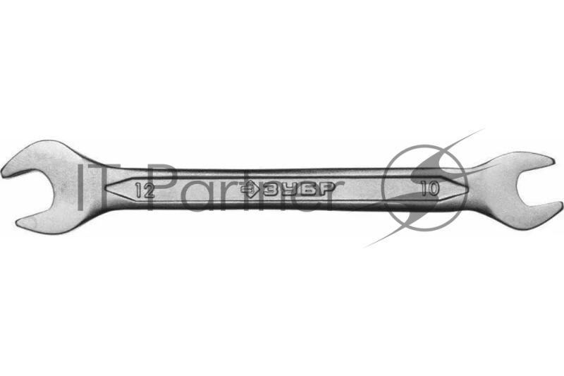 Рожковый гаечный ключ 10 x 12 мм, ЗУБР