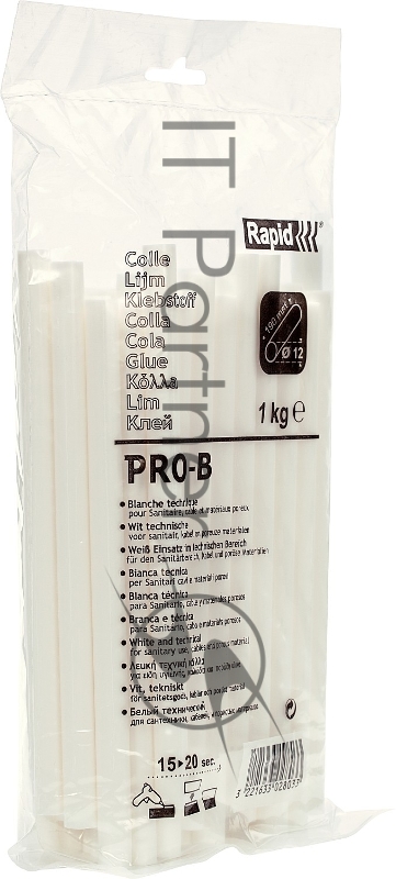 Профессиональный клеевой стержень сантехника и кабель RAPID d12 x 190 мм, 1 кг