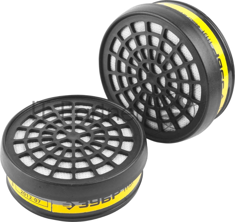 Фильтр ЗУБР ЭКСПЕРТ сменный для респираторов и масок, тип B1E1 от кислых газов, 2шт