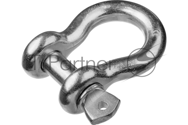 Скоба такелажная омегообразная, 1/2 (12.7 мм), 6 шт, палец 16 мм, г/п 2 тн, оцинкованная, ЗУБР