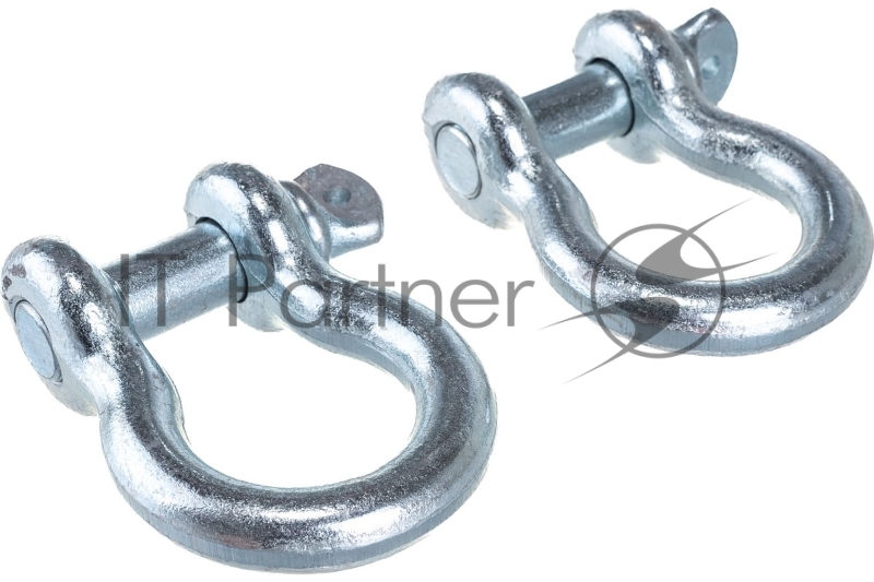 Скоба такелажная омегообразная, 1 (25.4 мм), 2 шт, палец 29 мм, г/п 8.5 тн, оцинкованная, ЗУБР