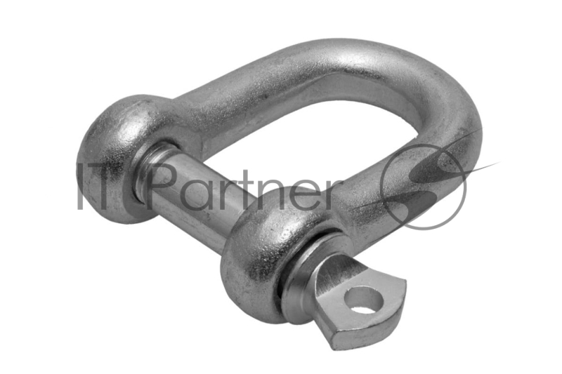 Скоба такелажная, 25мм, 2 шт, тип прямой, оцинкованная, ЗУБР