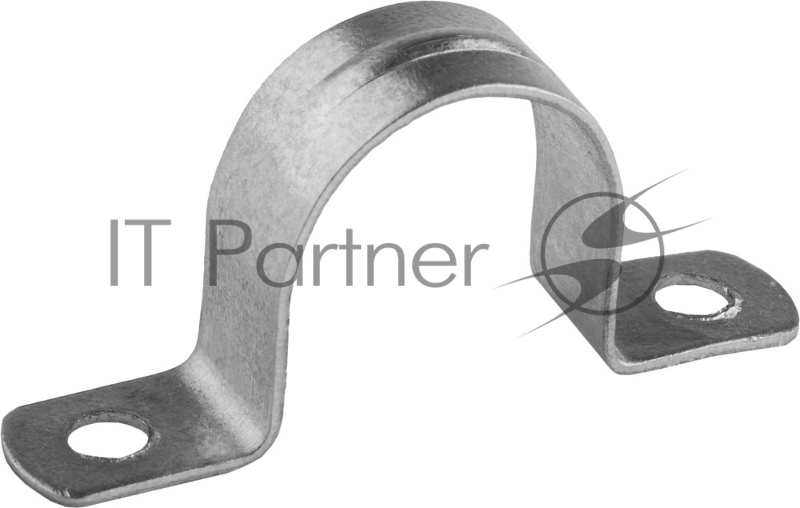 Скобы СВЕТОЗАР металлические D25мм, двухлапковые, для крепления металлорукава d=20мм, 50шт