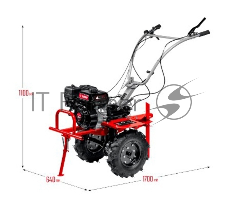 Мотоблок ЗУБР МТШ-500 бензиновый с ВОМ, 212 см3